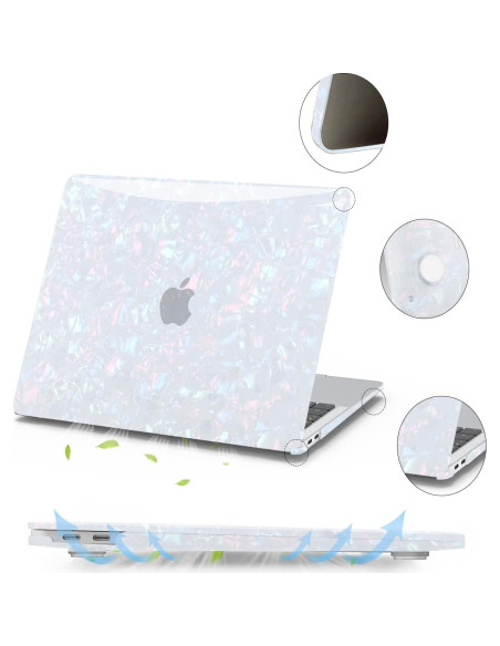 Funda Dura Anban para MacBook Air 13.3" 2022-2018 + Accesorios