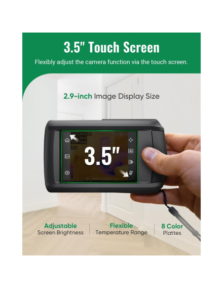 Cámara Térmica HSFTOOLS HP96, 240x240, Pantalla 3.5"