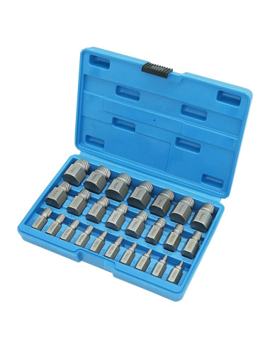 Kit de Extractores de Tornillos 25 Piezas GMTOOLS Hexagonal