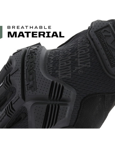 Guantes Tácticos Mechanix Wear M-Pact Covert Negros Medianos