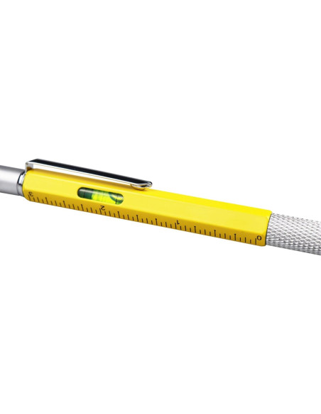Bolígrafo Multifuncional DUNBONG 6 en 1 Metal Amarillo
