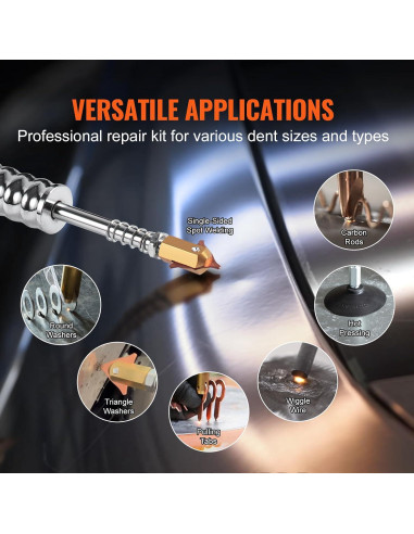 Kit de Reparación de Abolladuras VEVOR 1.8KW 220V 7 Modos