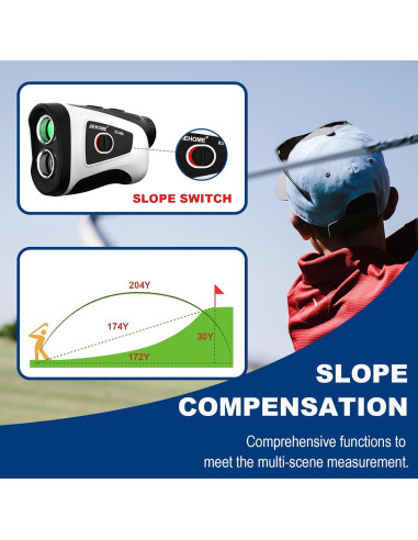 Medidor de Distancia JIEHOME X3 Golf 660m con Vibración