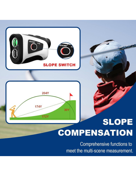 Medidor de Distancia JIEHOME X3 Golf 660m con Vibración