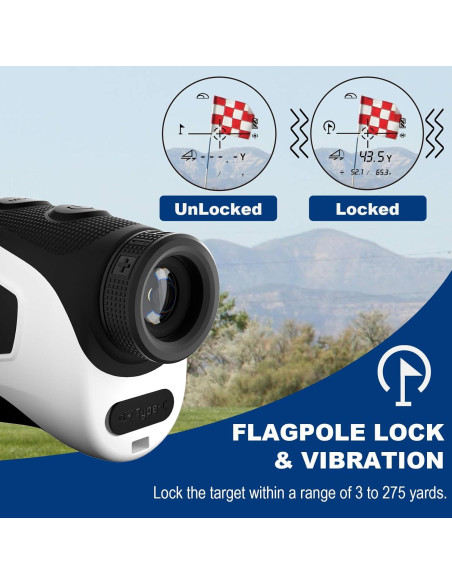 Medidor de Distancia JIEHOME X3 Golf 660m con Vibración