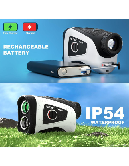 Medidor de Distancia JIEHOME X3 Golf 660m con Vibración