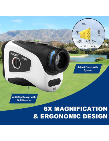 Medidor de Distancia JIEHOME X3 Golf 660m con Vibración
