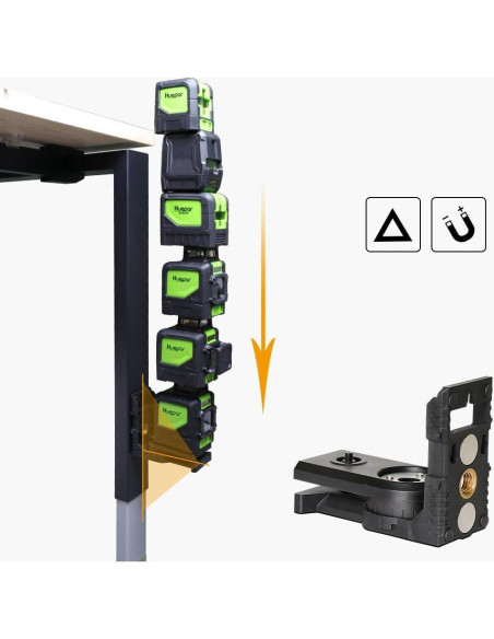 Adaptador de nivel láser Huepar LWUS-PV3 con base magnética