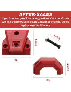 Soportes para Bolsa de Herramientas Seork 2 Pcs Rojo 2