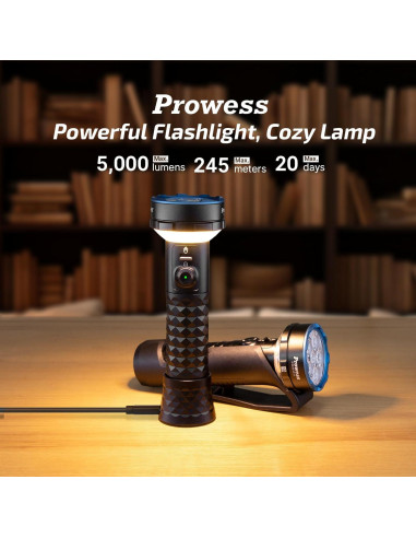 Linterna OLIGHT Prowess 5000 Lúmenes Recargable USB-C