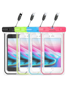 Funda Impermeable Smartlle 4 Pack para Teléfonos hasta 17.53 cm