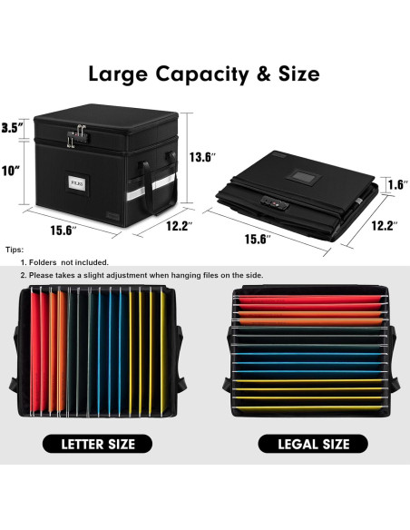Caja de Archivos ETRONIK 2 Capas a Prueba de Fuego 42L