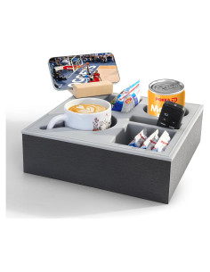 Soporte de Bebida para Sofá Fiveisix Negro 25,4x25,4cm