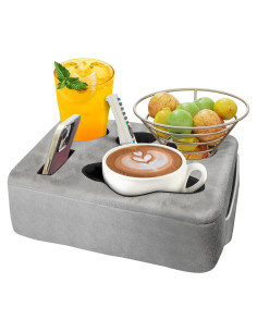 Cojín Soporte Bebidas NISDOING 5 Agujeros Gris