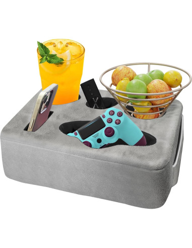 Cojín Soporte Bebidas NISDOING 5 Agujeros Gris