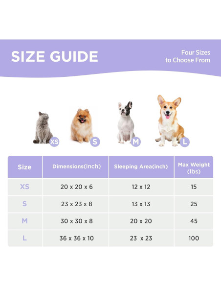 Cama para Gatos y Perros Lesure - Flor Terciopelo Crema