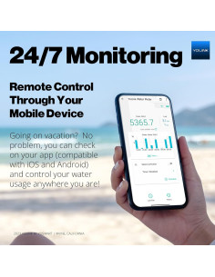 YoLink FlowSmart Medidor de Agua Inteligente 1.5" Hub Incluido 2