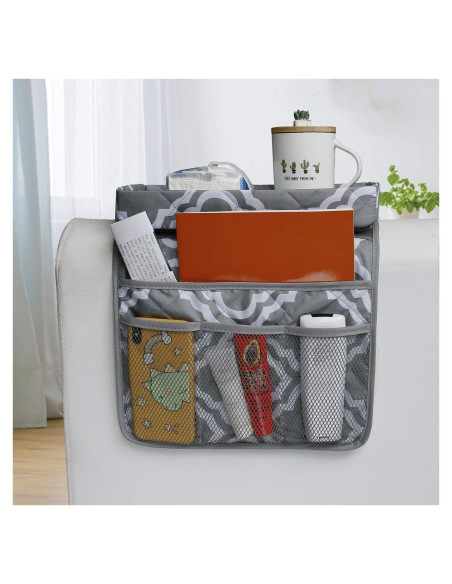 Organizador de reposabrazos MDSTOP Gris 81x33 cm con bandeja