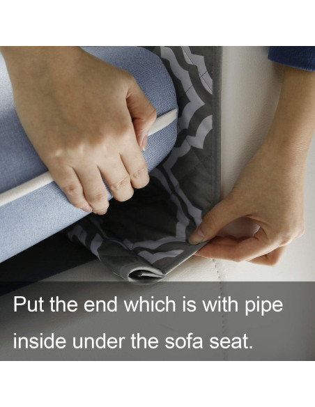 Organizador de reposabrazos MDSTOP Gris 81x33 cm con bandeja