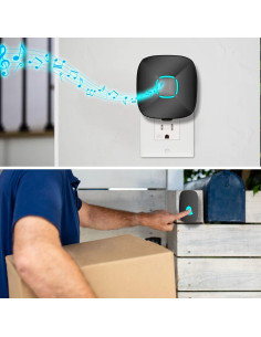 Timbre Inalámbrico Lovin Product Negro 36 Tonos 1000 m 2