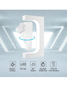 Soporte de Exhibición de Zapatos Flotante Yegvea 360 LED 2