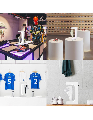 Soporte de Exhibición de Zapatos Flotante Yegvea 360 LED