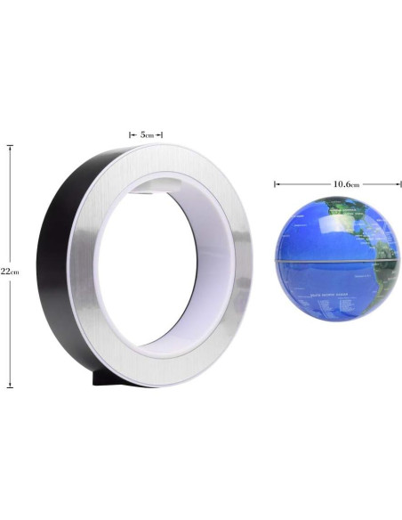 Globo Flotante Magnético KAIMC 10 cm con Luz LED