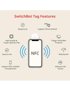 Etiquetas NFC SwitchBot 3PCS 30mm NTAG216 para iOS y Android 2
