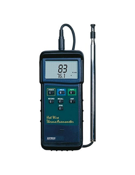 Termoanemómetro Extech 407123 con Sonda Telescópica