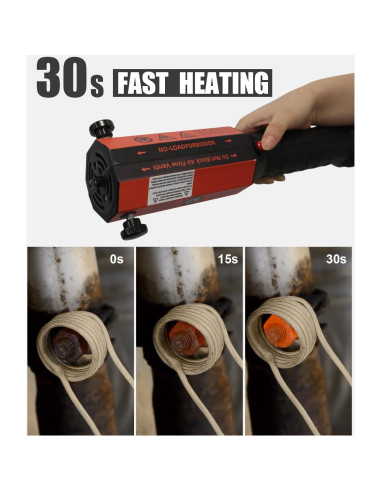 Calentador de Inducción Flieeya 1200W 8 Bobinas LED