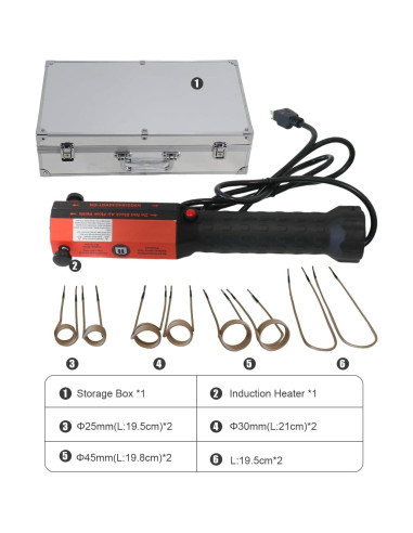 Calentador de Inducción Flieeya 1200W 8 Bobinas LED