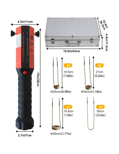 Calentador de Inducción Flieeya 1200W 8 Bobinas LED