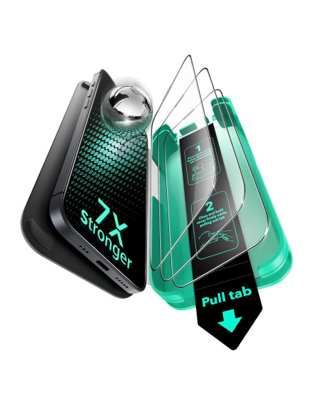 ESR Cristales 9H+ para iPhone 16 Pro Max - Paquete de 3