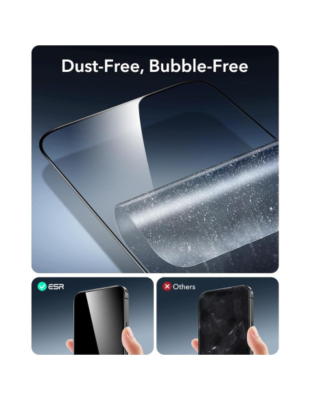 ESR Cristales 9H+ para iPhone 16 Pro Max - Paquete de 3
