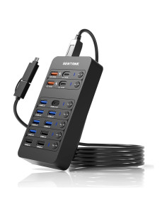 Hub USB Alimentado Sentank 14 Puertos 6 USB 3.0 Carga Rápida