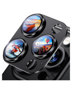 Protector de Lente de Cámara Uyiton para iPhone 16 Pro Max - Titanio