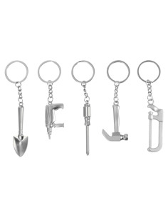 Garneck Llavero Herramienta Mini 5 Piezas Metal Duradero
