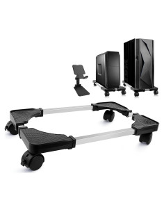 Soporte para Torre de Computadora Seloom Ajustable con Ruedas