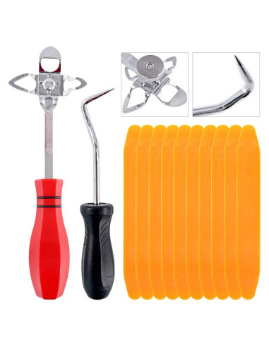Kit de herramientas para instalación de parabrisas Rustark 12 piezas