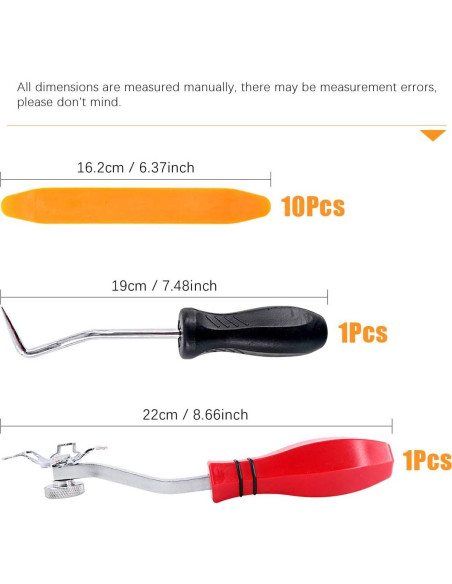 Kit de herramientas para instalación de parabrisas Rustark 12 piezas