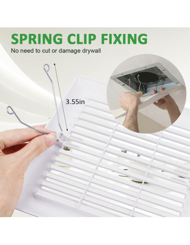 Rejilla de Ventilación WKZO C350GN para Baño 23x22 cm