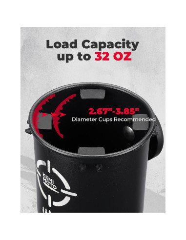 Soporte Magnético KEMIMOTO para Tazas y Botellas 2.67-9.8 cm