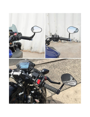 Espejos de Manillar KEMIMOTO 360 Aluminio 12.7x7.87cm