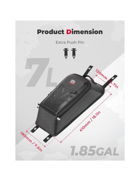 Bolsa de Almacenamiento KEMIMOTO EVA 1.85 Galones UTV