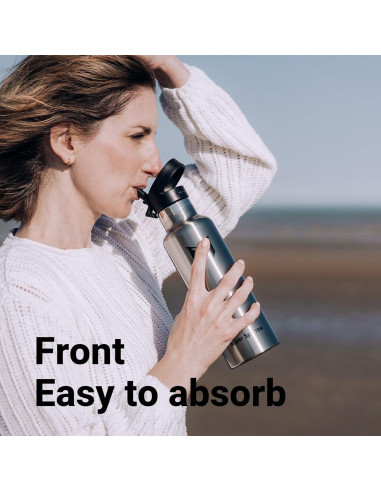 Botella de Agua Super Sparrow 750 ml Aislada Ergonómica