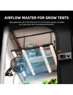 Ventilador de Carpa Spider Farmer SF-clipfan6'' 10 Velocidades 2