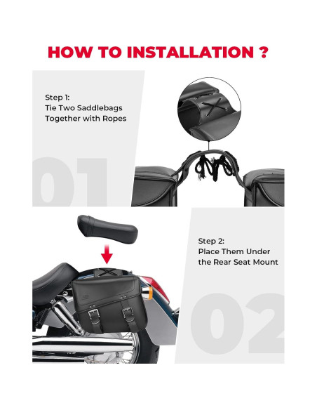 Alforjas KEMIMOTO 30L para Motocicleta Impermeables