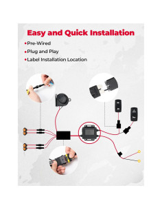 KEMIMOTO Kit de Señalización UTV con Claxon y Luz Ámbar 2