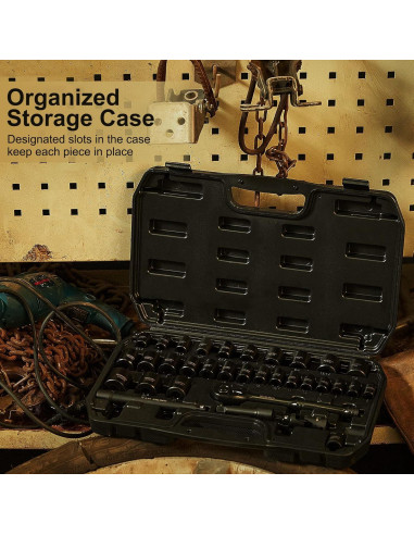 Juego de Enchufes de Impacto WIILDIS 33 Piezas CR-V