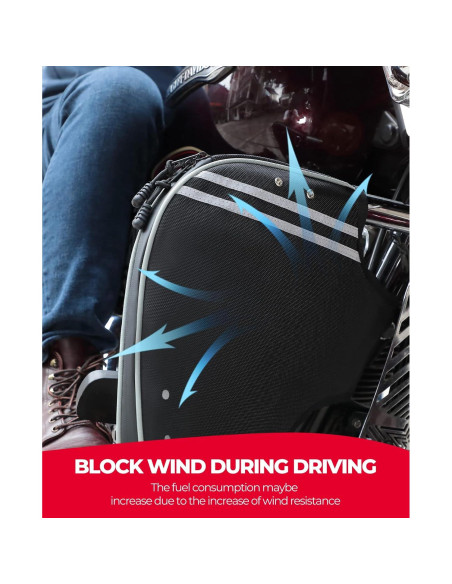 Chaps Bajos Suaves KEMIMOTO para Motocicletas Touring 1980-2025